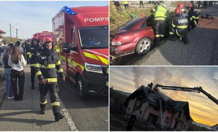 Dublă tragedie pentru o familie: Mama luptă pentru viață după un accident, casa le-a ars în aceeaşi noapte