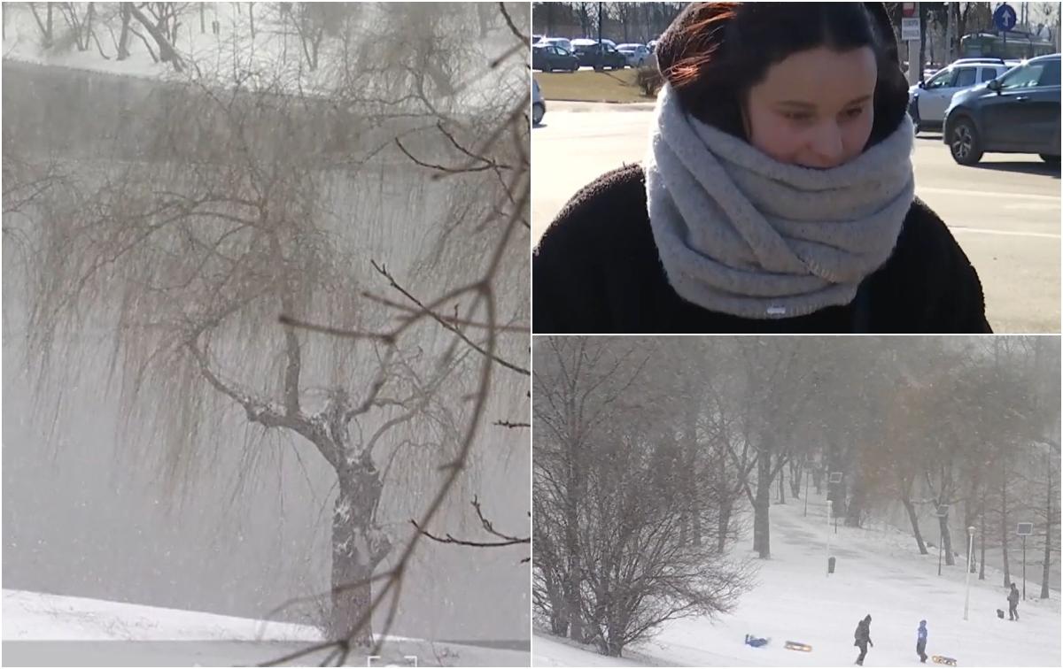 Valul de ger siberian a adus temperaturi şi de -16 grade. De când se încălzeşte