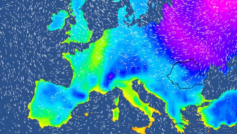 Rom&acirc;nia intră din nou sub un val de aer siberian: dimineţi şi nopţi geroase. Prognoza meteo pentru 4 săptăm&acirc;ni