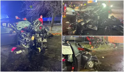 Accident grav în Ialomița: doi morți după ce o mașină a intrat pe contrasens și a lovit un TIR