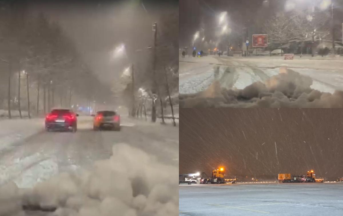 Viscol extrem în România: Cod roșu în Capitală și zăpadă de 50 cm. Alte zeci de județe afectate