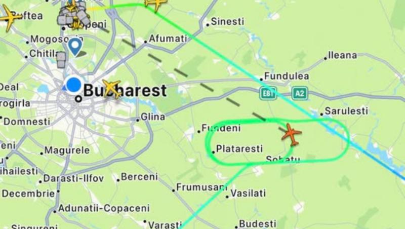 Avion cu 186 de oameni la bord, &icirc;ntors de urgenţă pe Otopeni. A fost activat planul de intervenţie
