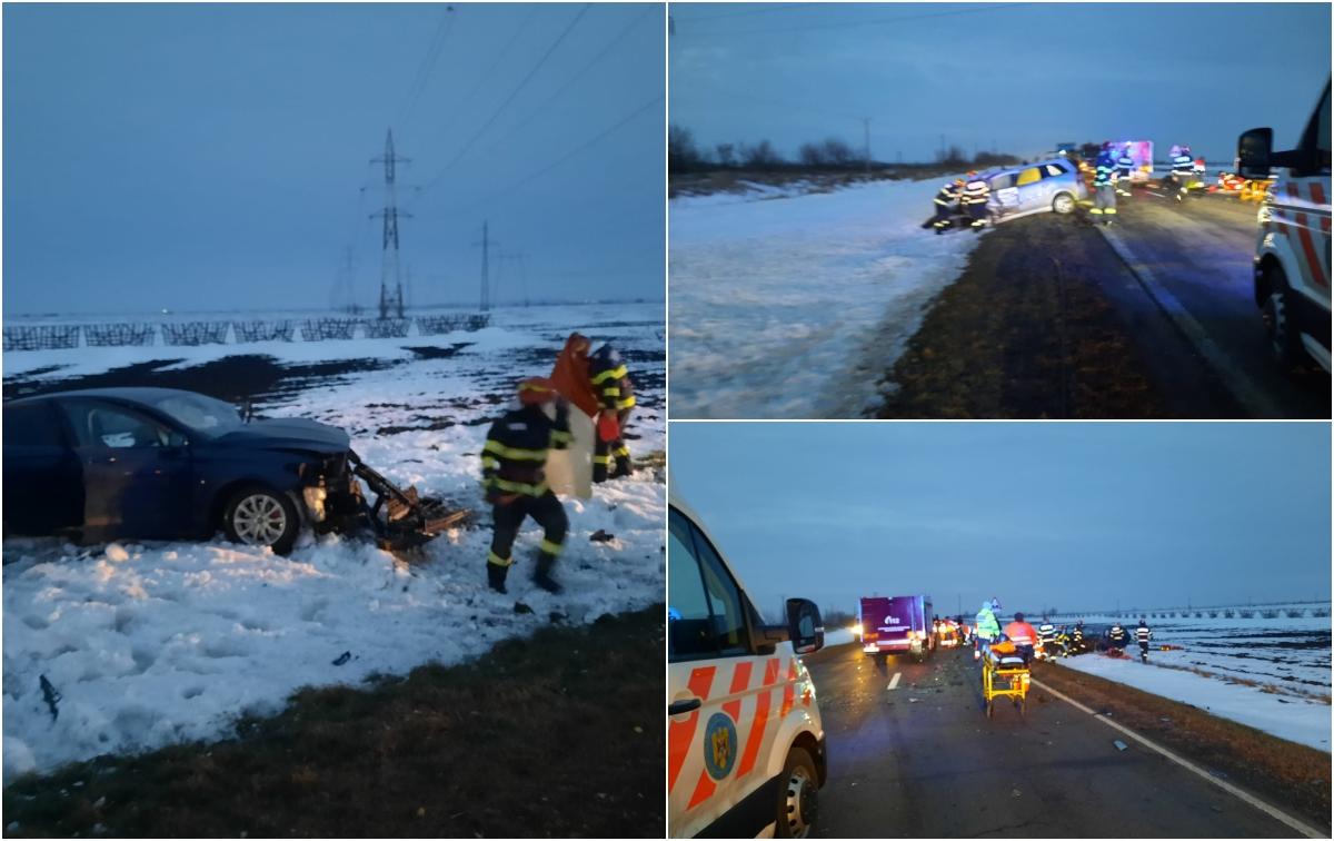 Au murit sub ochii fetiței lor de 6 ani, după ce mașina în care se aflau a fost lovită în plin de un alt șofer