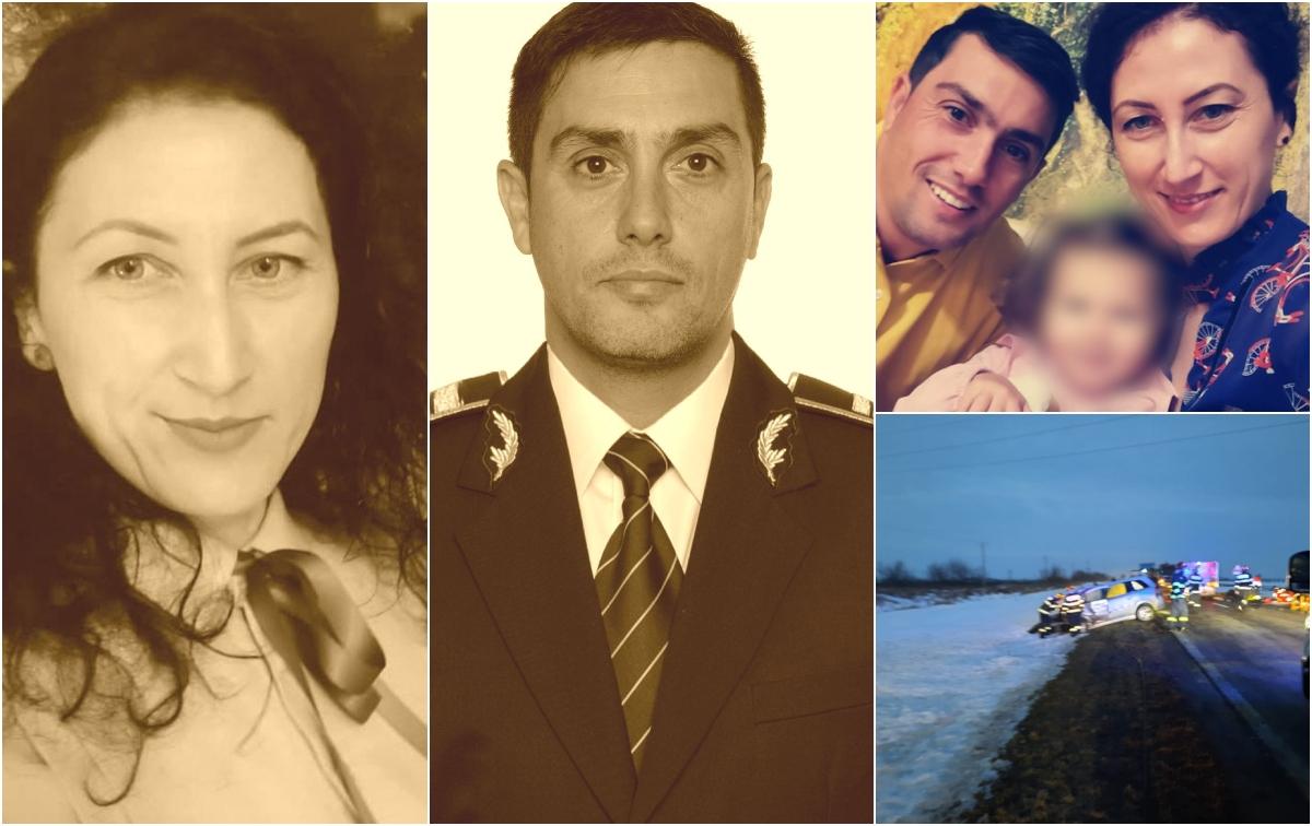 "Cei buni ajung la Dumnezeu". Durere și lacrimi pentru Dan și Cătălina, părinții morți în accident