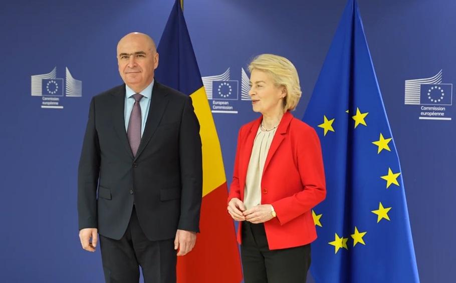 Bolojan s-a întâlnit cu Ursula von der Leyern şi cu comisarul european pentru economie