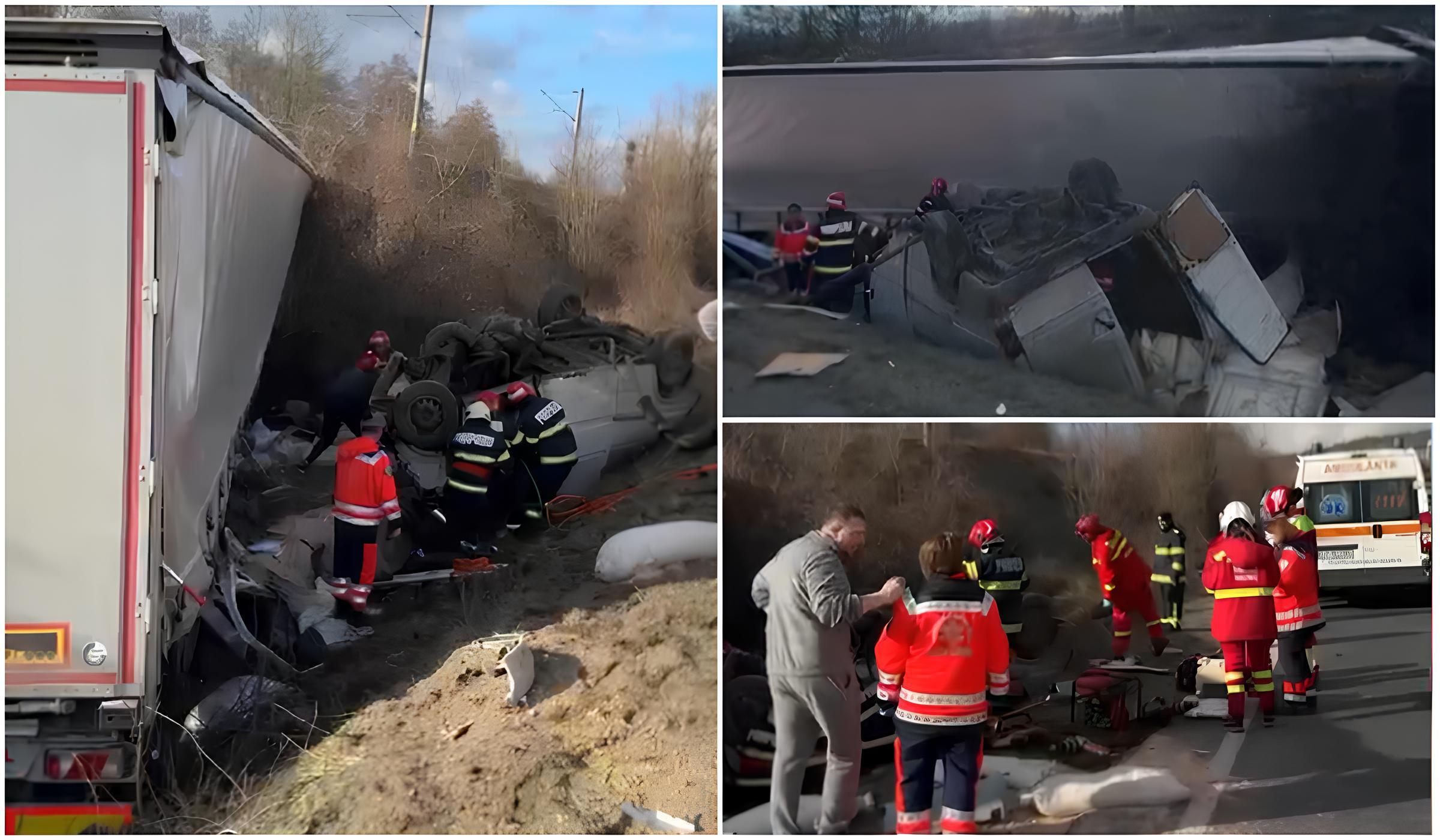 Accident cumplit pe DN6, drumul morții: trei morți și mai mulți răniți după impactul violent