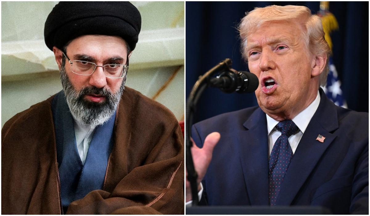 Mojtaba Khamenei (stânga) şi Donald Trump (dreapta)