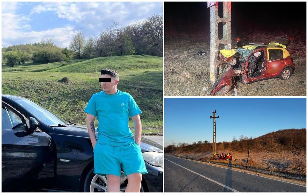 Nicolae a intrat intenţionat cu taxiul într-un stâlp electric, după ce a pierdut bani la păcănele Imagine:	accident arges10.jpg