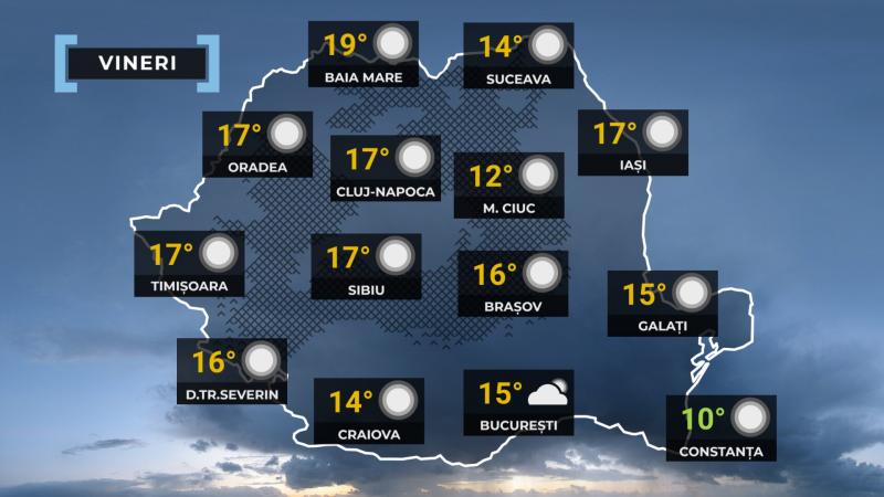 Vremea de mâine 13 martie. Temperaturi deosebit de calde pentru mijlocul lunii. Maxime de 20 de grade în vest Vremea de mâine 13 martie. Temperaturi deosebit de calde pentru mijlocul lunii. Maxime de 20 de grade în vest