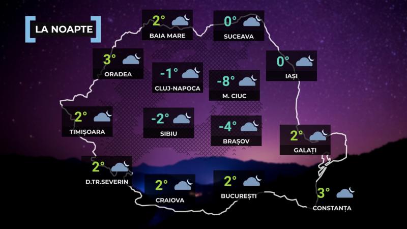 Vremea de mâine 14 martie. Va fi cald în cea mai mare parte a țării. Maxime, între 10 și 18 grade Vremea de mâine 14 martie. Va fi cald în cea mai mare parte a țării. Maxime, între 10 și 18 grade
