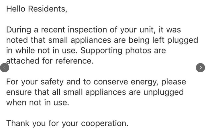 Un chiriaş a fost somat de proprietar să scoată toate aparatele din priză. Şi internetul pare să fie de acord