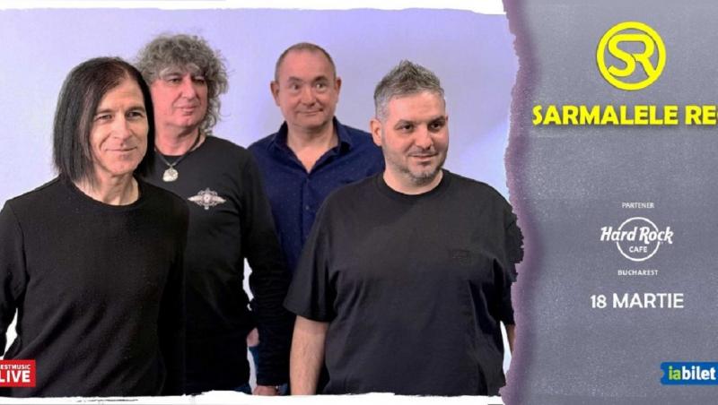 Trupa Sarmalele Reci susţine un concert miercuri, 18 martie, în Hard Rock Cafe din Bucureşti