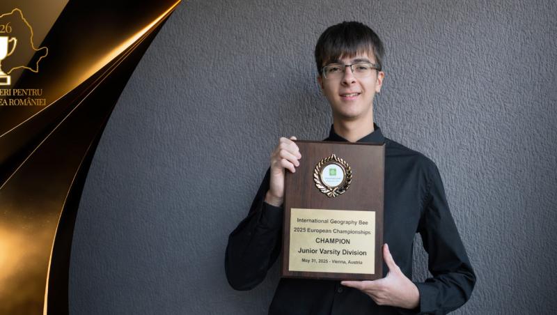 Un român cucerește Europa la Olimpiada de Geografie și merge la Mondiale: povestea lui David Crăciun