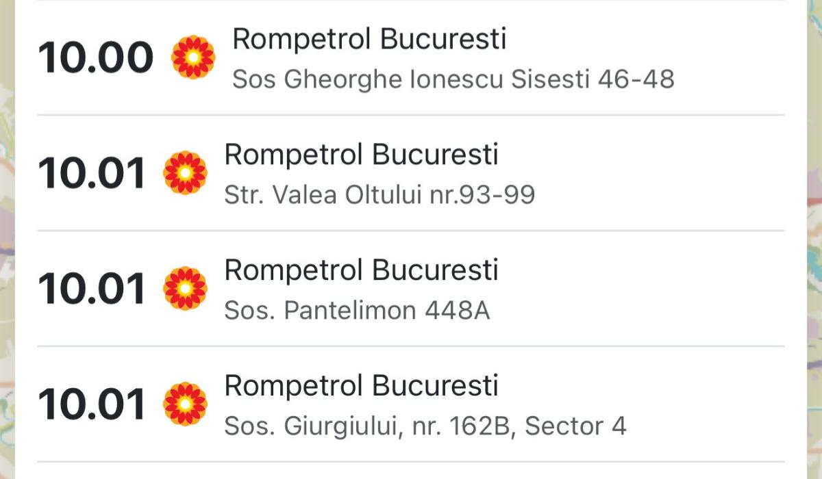Motorina standard a trecut de pragul psihologic de 10 lei/l în mai multe staţii din București