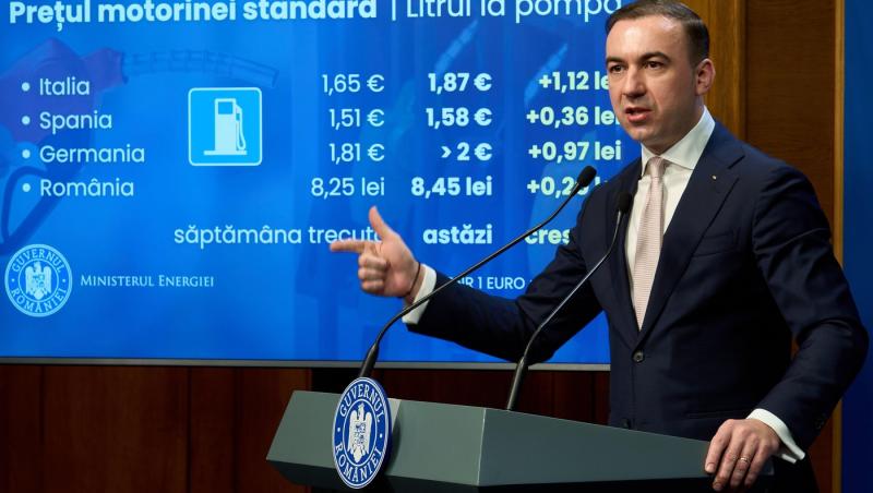 Cele două soluţii propuse de ministrul Energiei pentru scăderea preţului la combustibil
