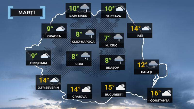 Hartă meteo România 31 martie 2026