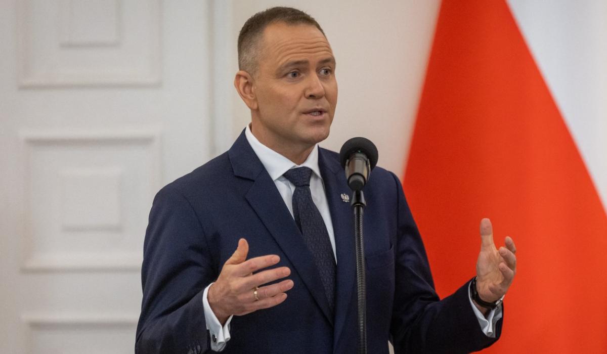 Președintele Poloniei, Karol Nawrocki, vorbește în cadrul unei conferințe de presă comune cu Nicuşor Dan