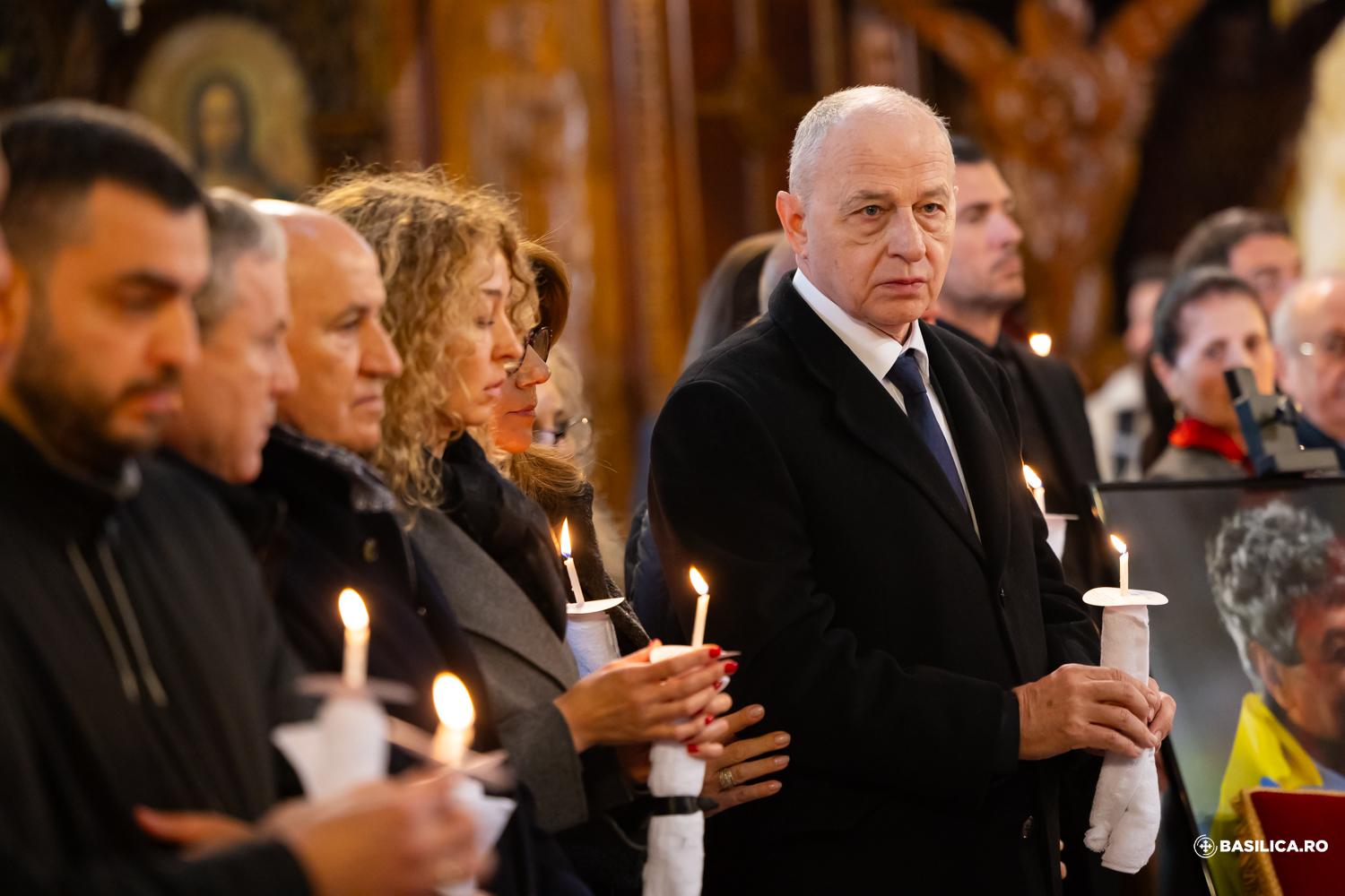 Imagini din timpul slujbei religioase de la Biserica Sfântul Elefterie