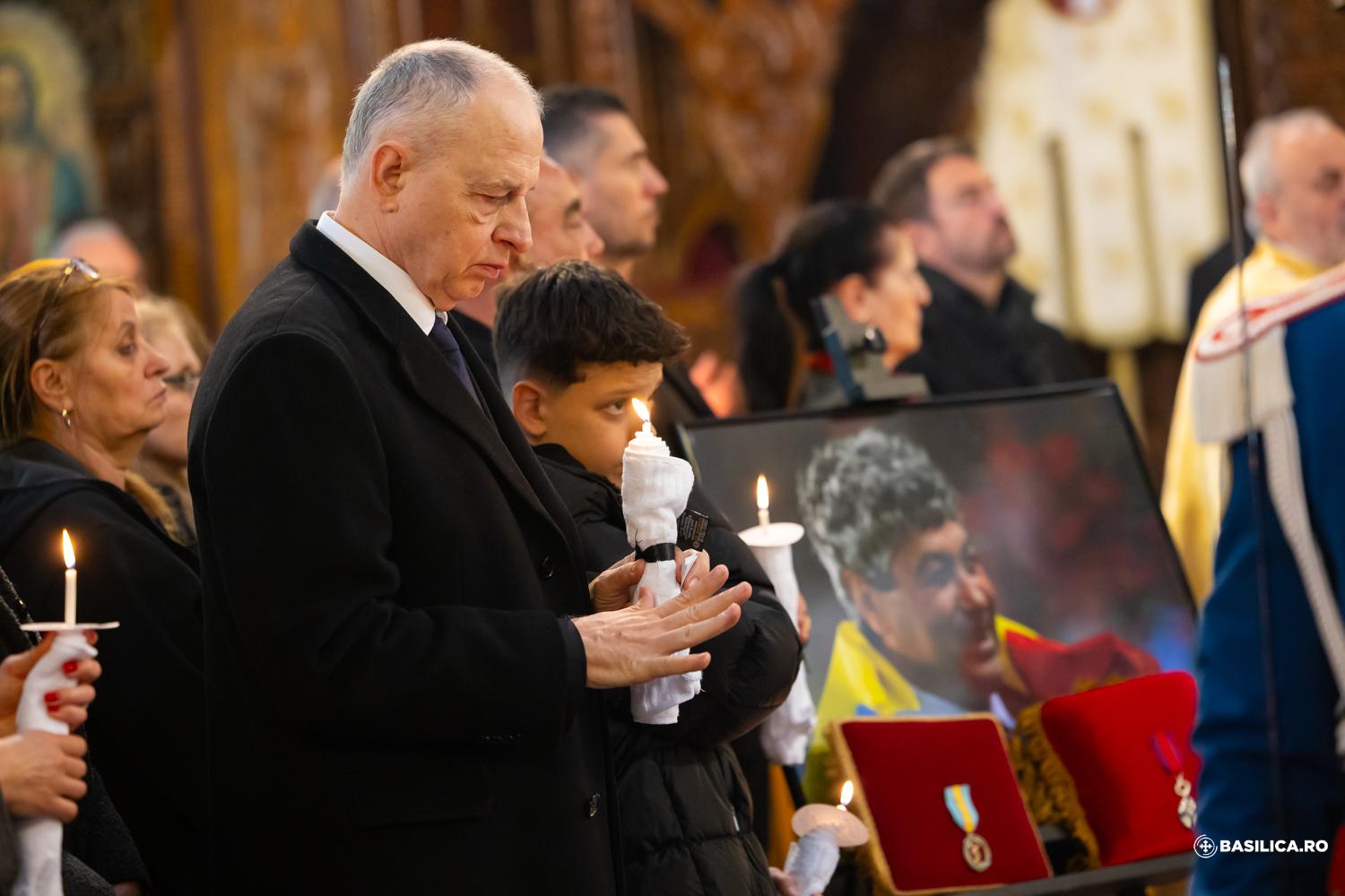 Imagini din timpul slujbei religioase de la Biserica Sfântul Elefterie