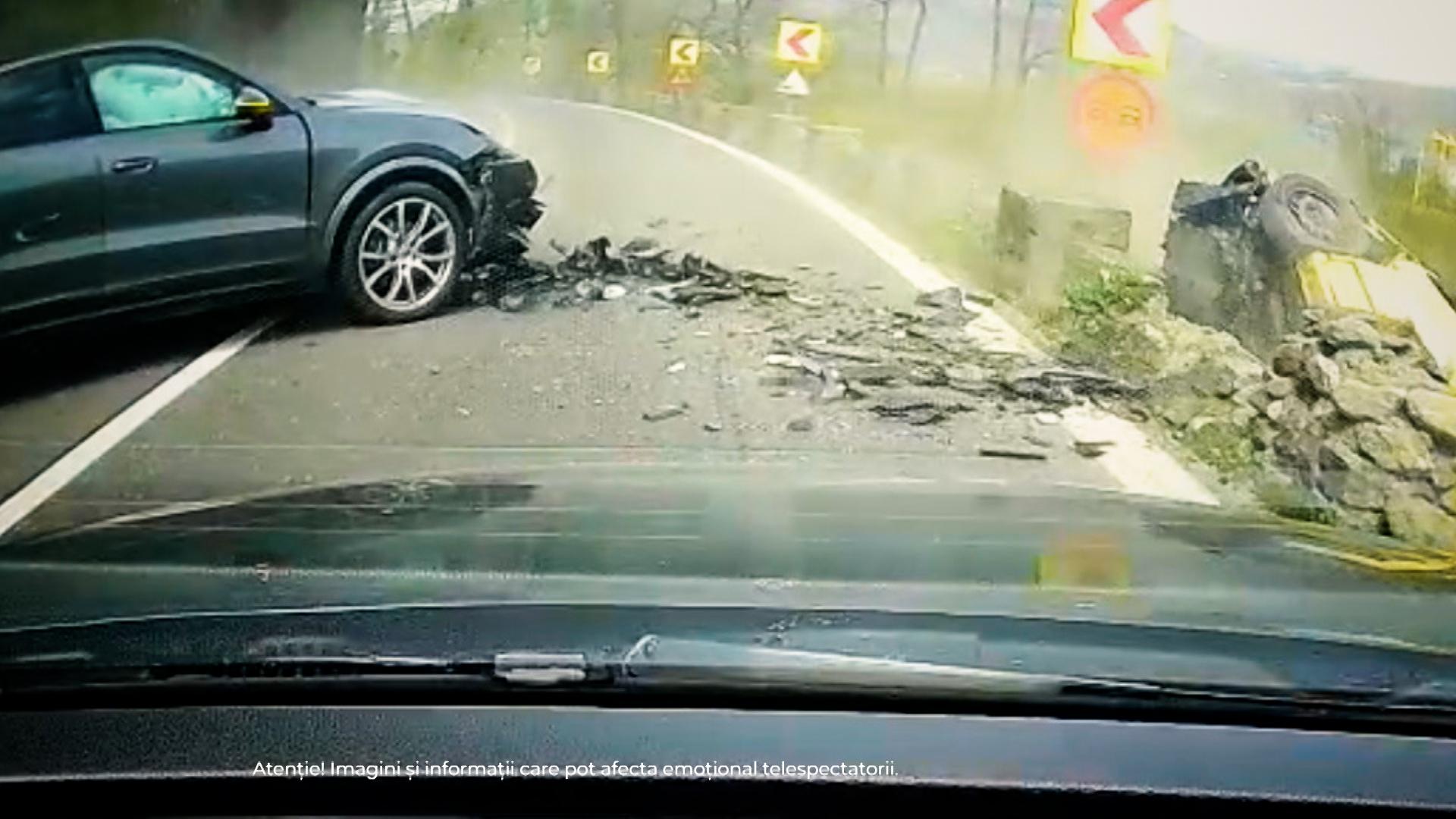 ANIMAŢIE. Gravidă, ucisă de un şofer care a intrat pe contrasens, pe Valea Oltului. Un băieţel a rămas orfan