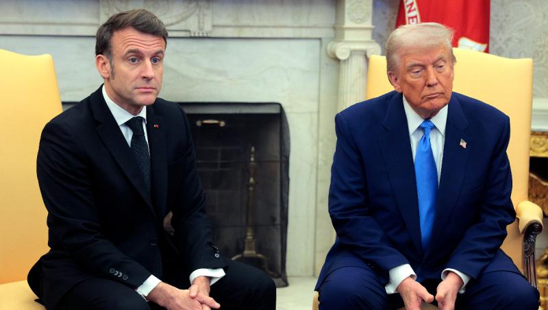 Răspunsul lui Macron, după ce Trump l-a ironizat susținând că este "maltratat" de soție