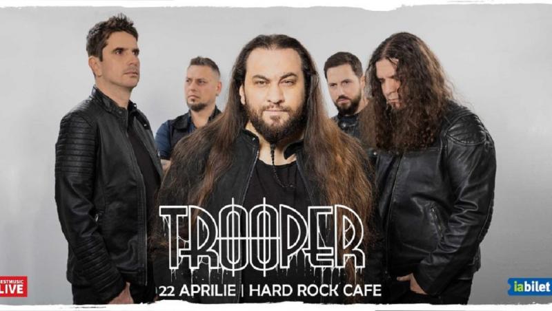 Artiştii de la Trooper susţin un concert miercuri, 22 aprilie, în Hard Rock Cafe din Bucureşti