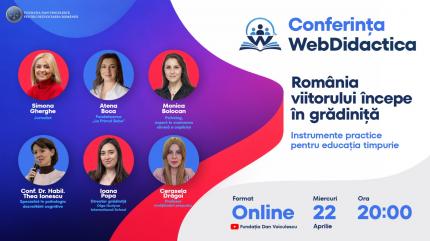 Cum creștem copiii de azi? Șase specialiști dezbat viitorul educației timpurii la Conferința Webdidactica