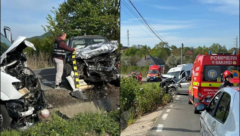 Microbuz implicat într-un accident grav în Maramureș. 13 răniţi, 10 la spital. Planul Roșu activat