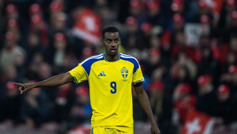 Alexander Isak, de la FC Liverpool, este vedeta naţionalei de fotbal a Suediei