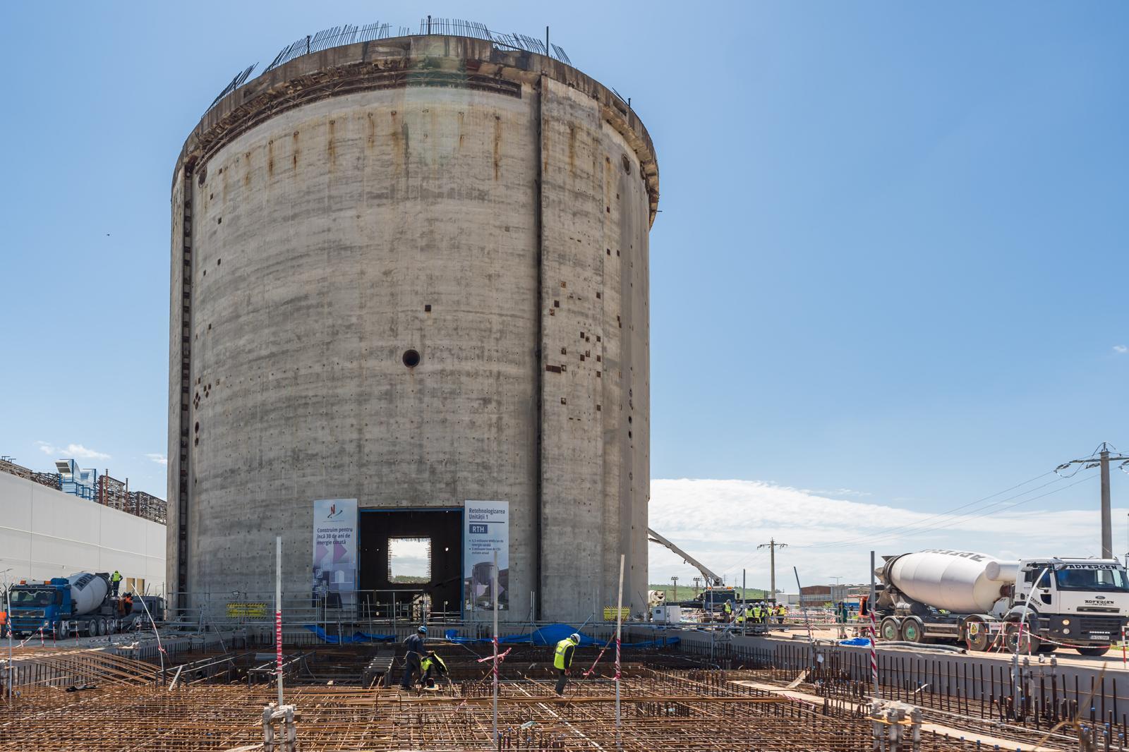 Reactorul 1 de la Cernavodă, retehnologizat. Prima turnare majoră de beton, finalizată