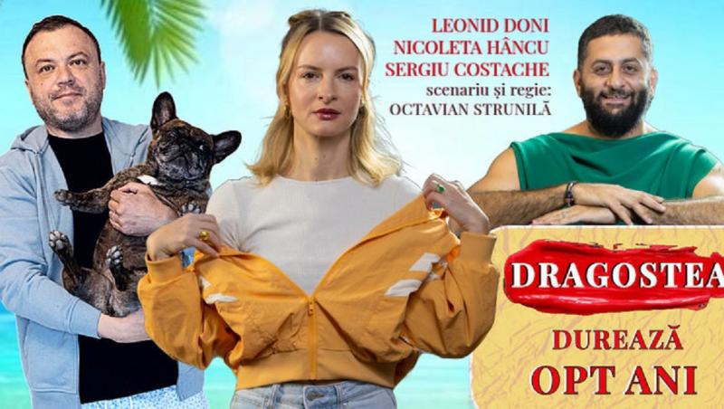 Piesa de teatru "Dragostea durează opt ani" se joacă marţi, 19 mai, la Teatrul de Comedie din Bucureşti