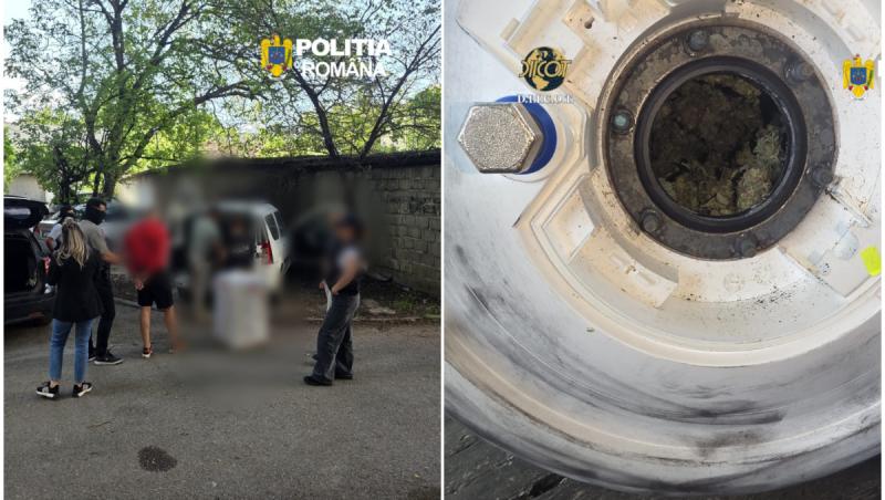 Bărbat din Timișoara, prins în flagrant în timp ce trasnporta 6,5 kilograme de canabis într-un boiler
