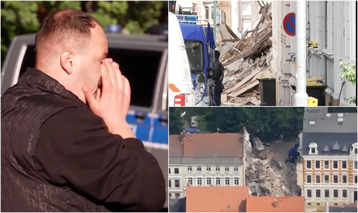 A doua româncă din Germania, găsită sub dărâmături. Andreea, scoasă într-un cearceaf alb de pompieri