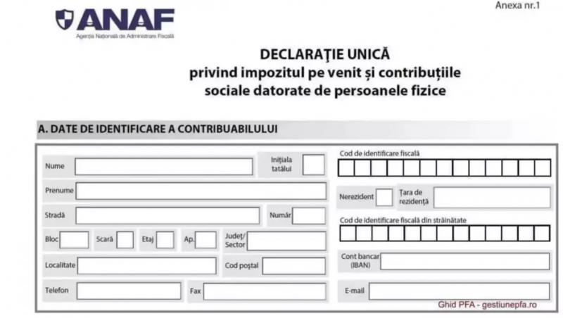 Declaraţia unică 2026. Care este termenul limită