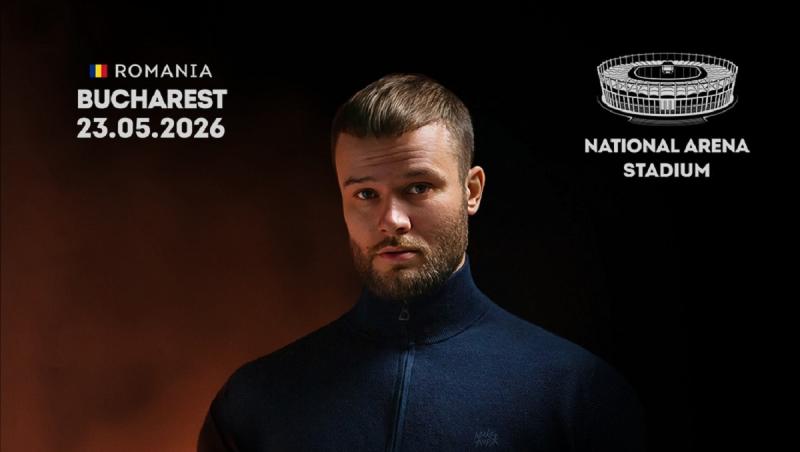 Max Korzh, artist renumit din Belarus, susţine sâmbătă, 23 mai, un concert pe Arena Naţională din Bucureşti