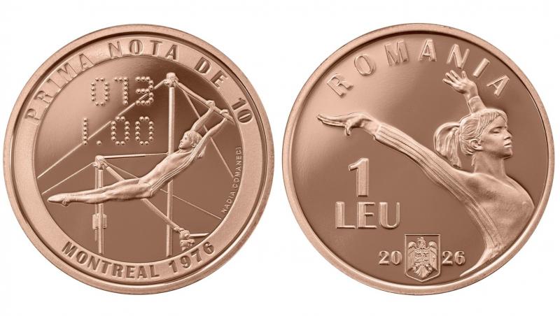 BNR lansează monede aniversare dedicate Nadiei Comăneci. Cât costă fiecare