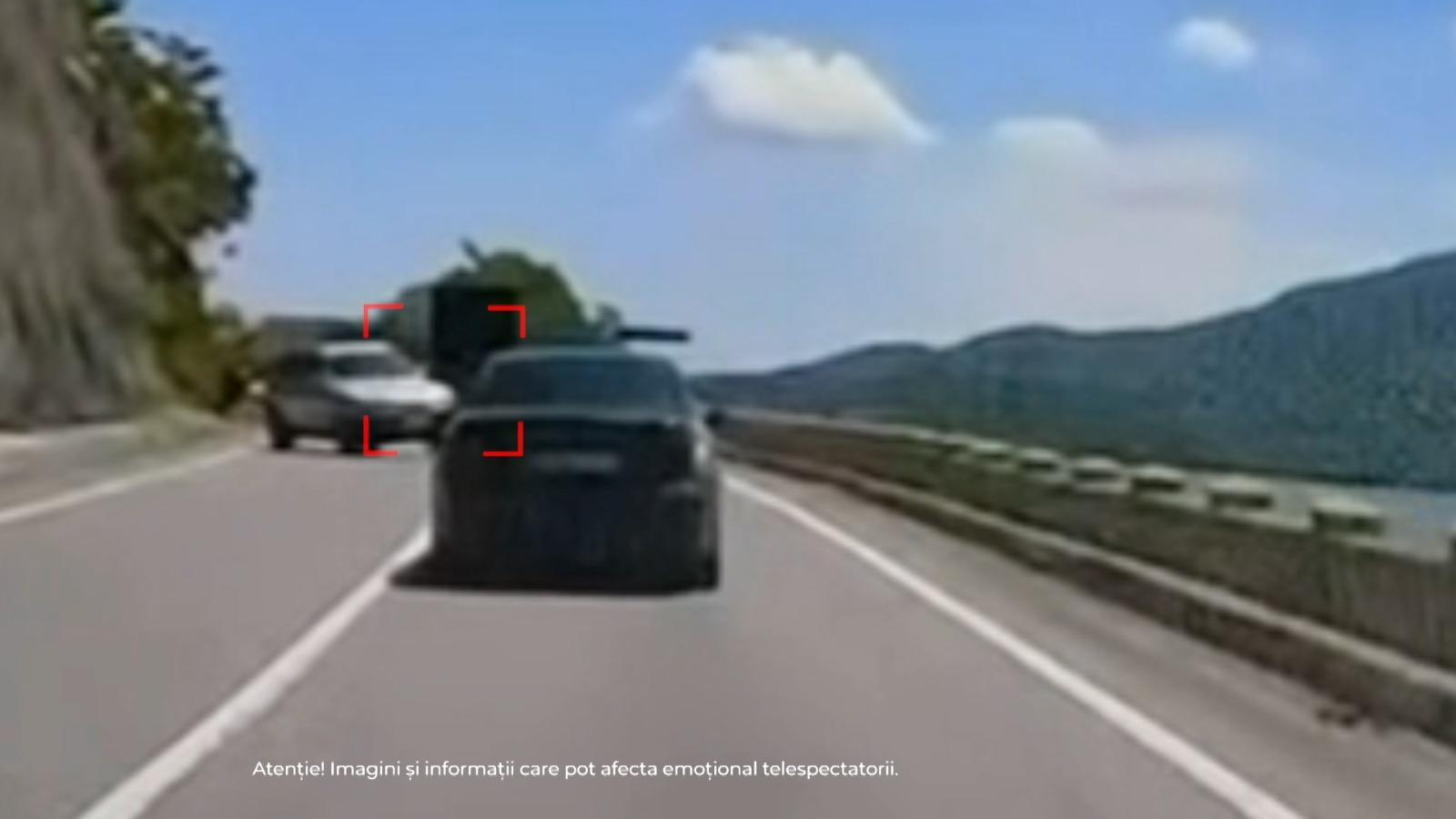 Momentul accidentului de pe DN6, unde un poliţist băut a secerat moarte