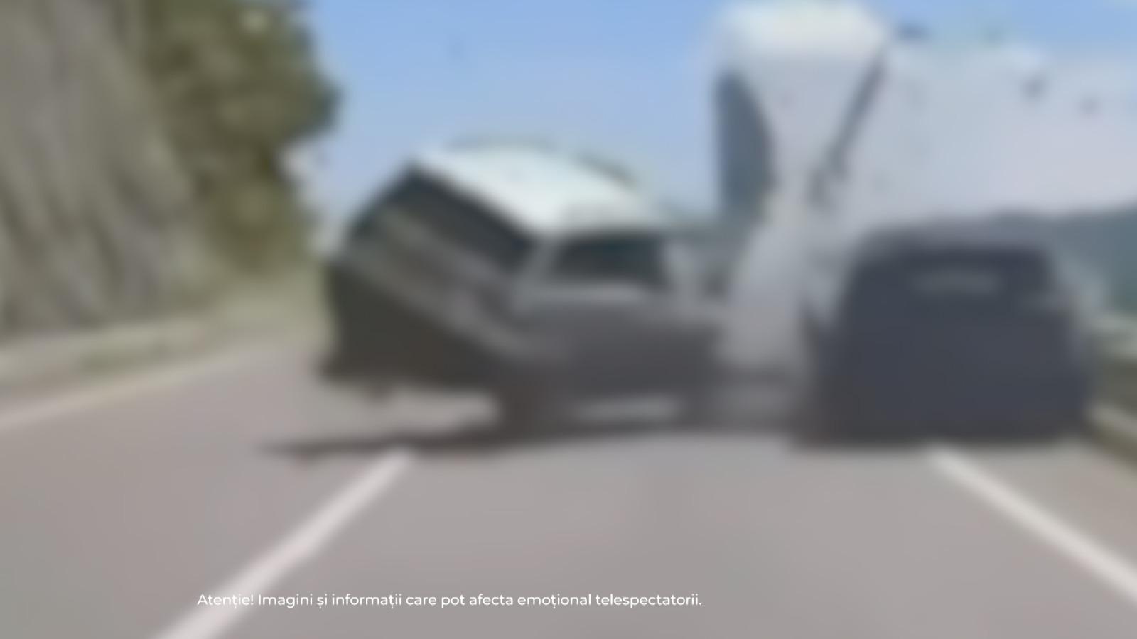 Momentul accidentului de pe DN6, unde un poliţist băut a secerat moarte