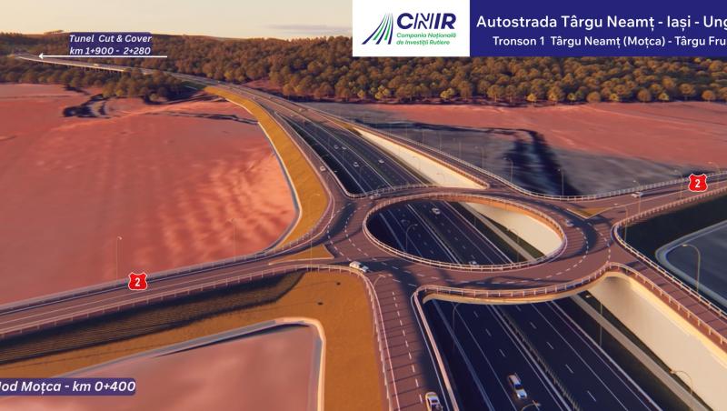Primul contract finanțat prin SAFE pe A8: Aproape 5 mld de lei pentru tronsonul 1 Târgu Neamț - Târgu Frumos