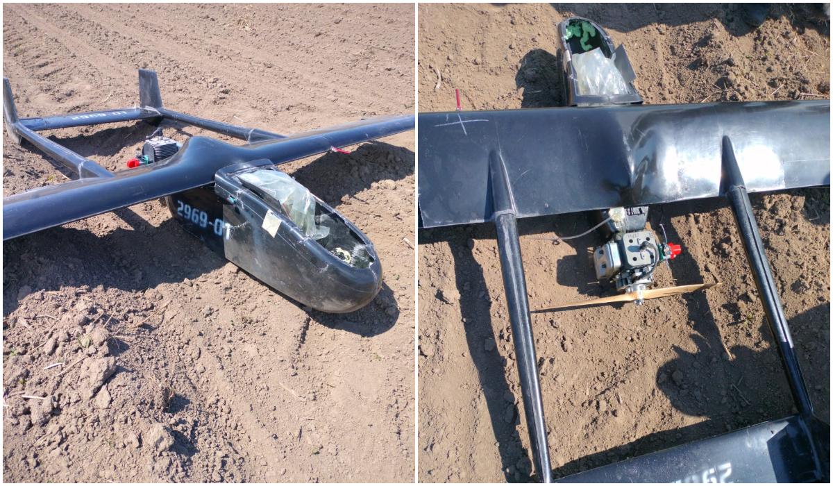 O dronă a fost găsită pe un câmp din Suceava, la 20 de kilometri de graniţa cu Ucraina