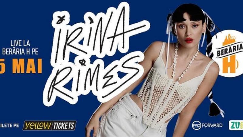 Irina Rimes susţine un concert marţi, 5 mai, în Berăria H din Bucureşti
