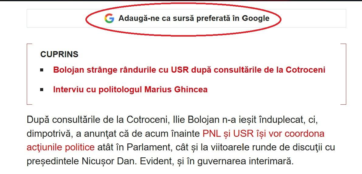 Cum poți vedea știrile de pe ObservatorNews primele în Google. Ghidul celor trei pași pe care îi poți face