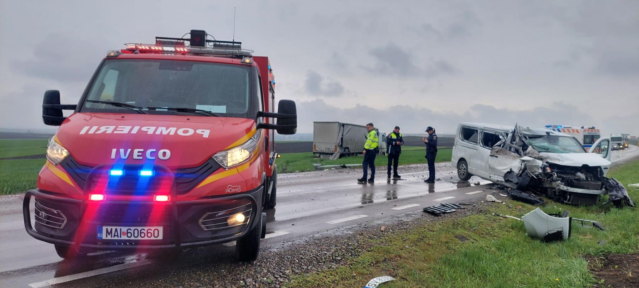 Accident pe Drumul Morţii E85.