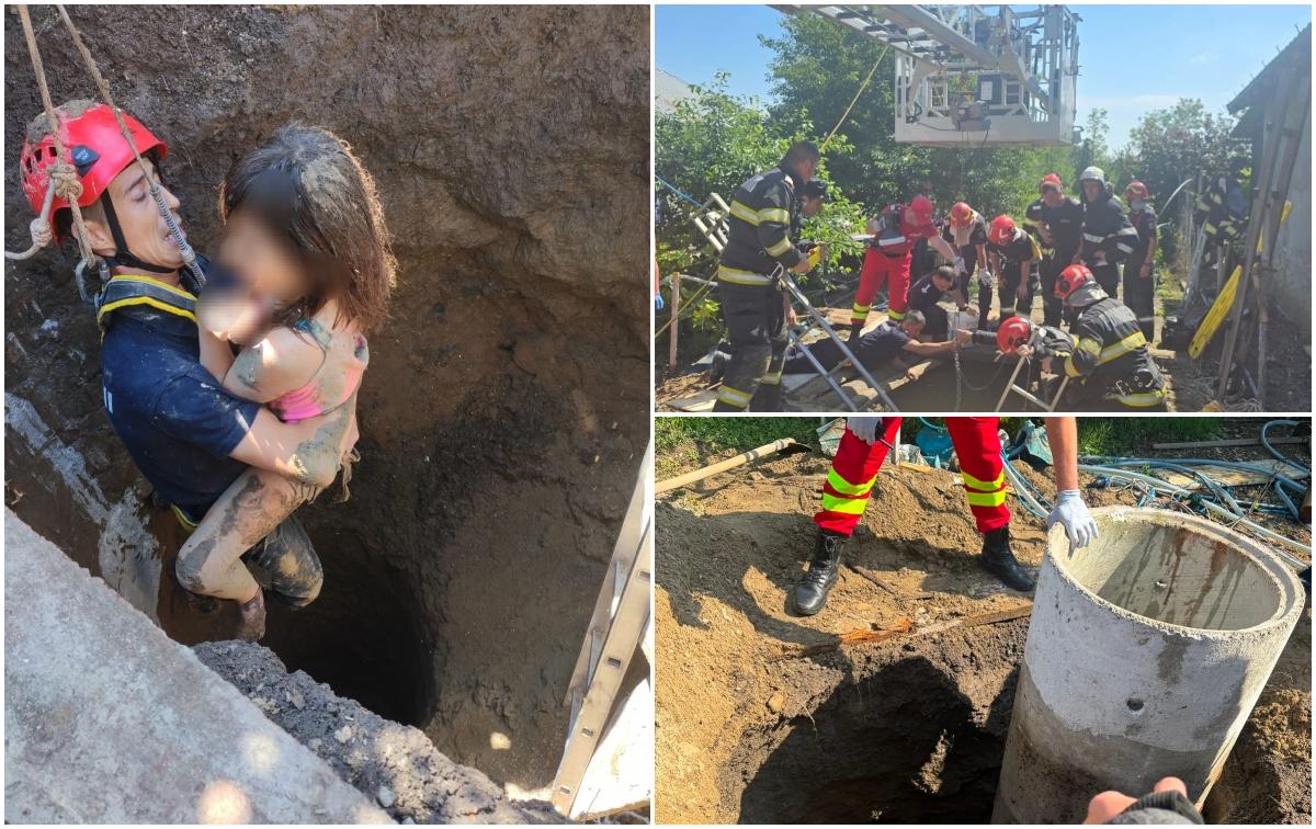 Mărturia emoţionantă a pompierului care a salvat fetiţa căzută în fântână în Vrancea: "M-a buşit pânsul"