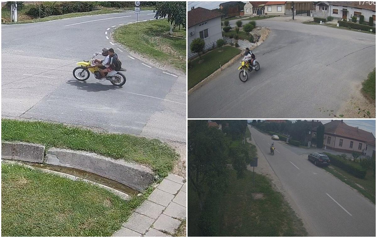 Ultimele clipe din viaţa celor doi tineri aflaţi pe motocicletă, surprinse de camerele de supraveghere