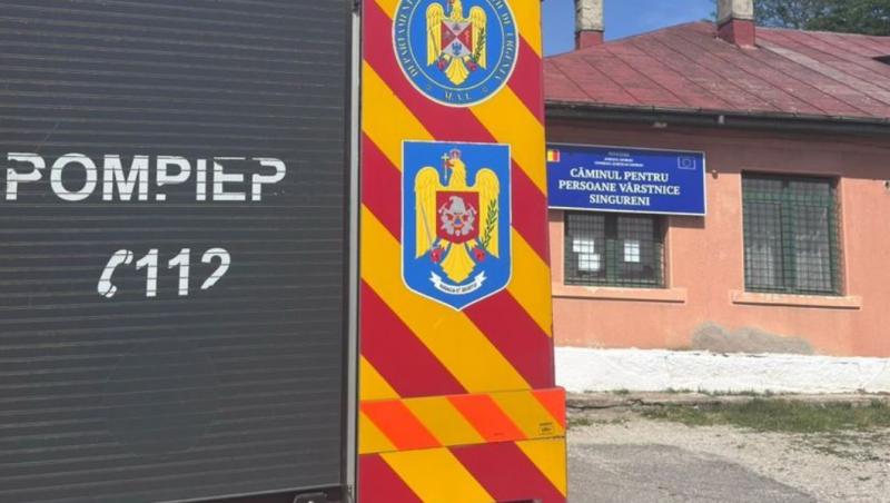 Incendiu la un cămin de vârstnici din Giurgiu. Peste 40 de persoane evacuate