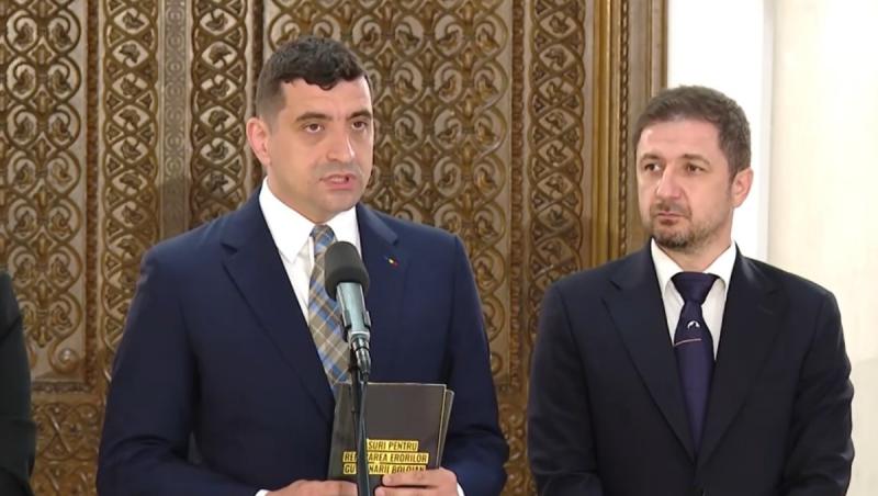 George Simion l-a ameninţat cu suspendarea pe Nicuşor Dan imediat după consultări: Fără AUR nu se poate