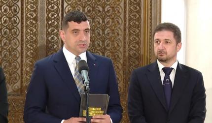George Simion l-a ameninţat cu suspendarea pe Nicuşor Dan imediat după consultări: Fără AUR nu se poate