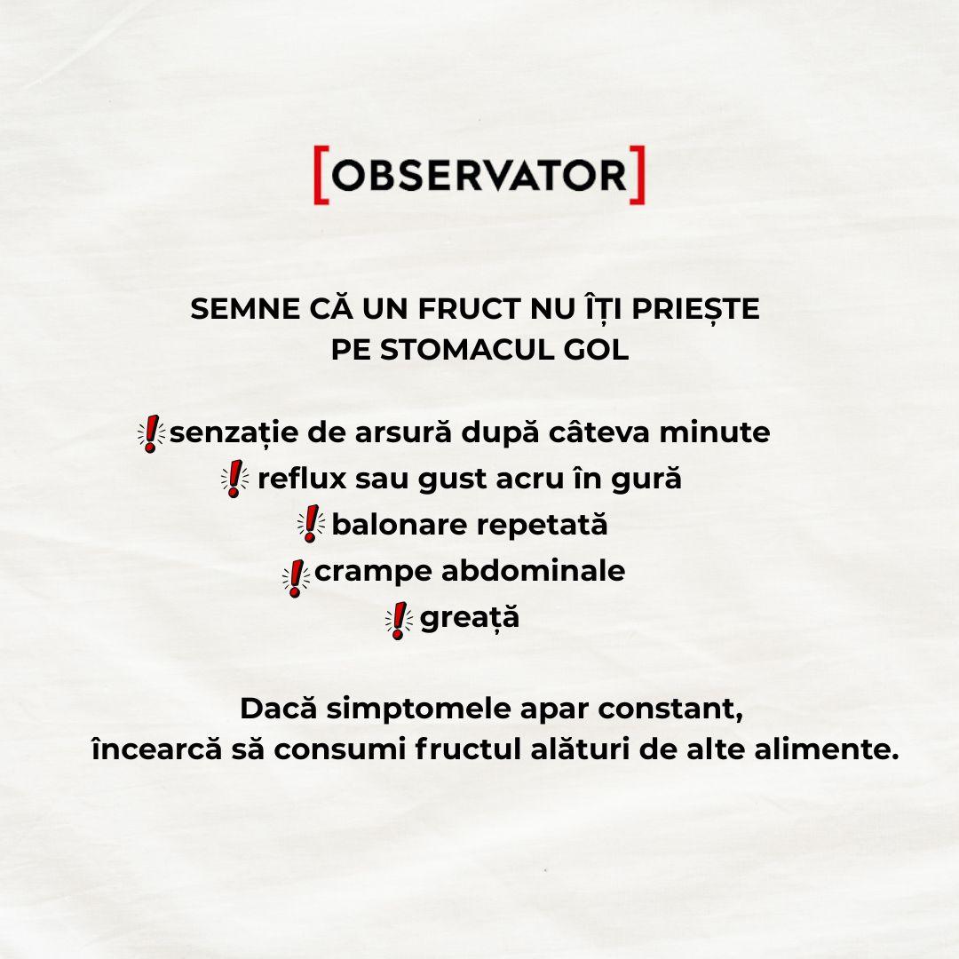 simptome la care să fii atentă când consumi fructe la micul-dejun