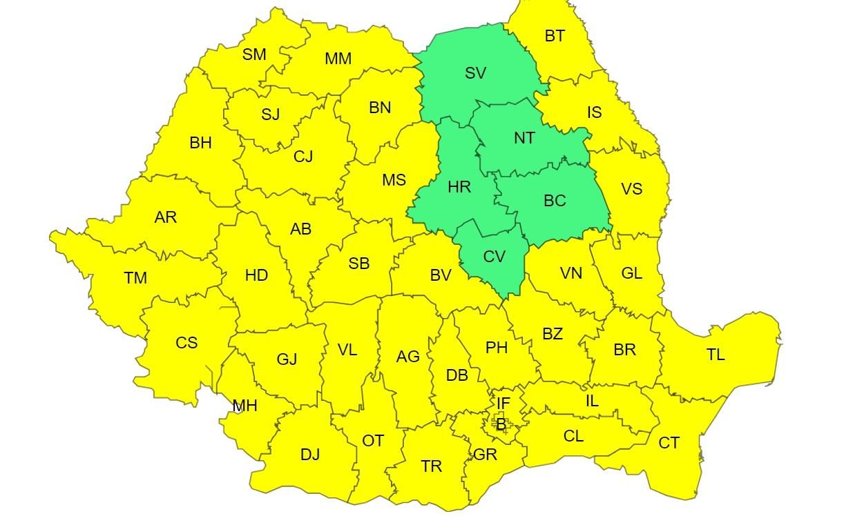 Cupolă de foc peste România: Temperaturile urcă de la 35°C la 37°C în doar 24 de ore. Zonele afectate